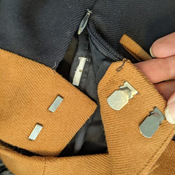 Ann Taylor Loft A-Line Navy and Tan Skirt Size 00P - Picture 8 of 11